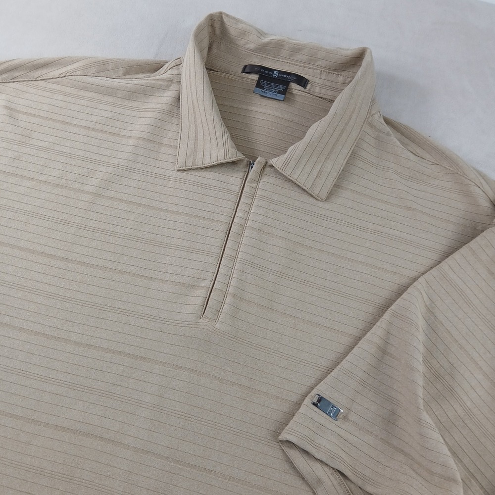 Nike‎ Tiger Woods XXL Mens Polo Shirt Golf Ribbed Older Boxy Defects 25x33 Tall